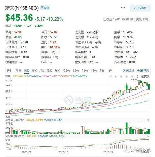 蔚来汽车 期权多少